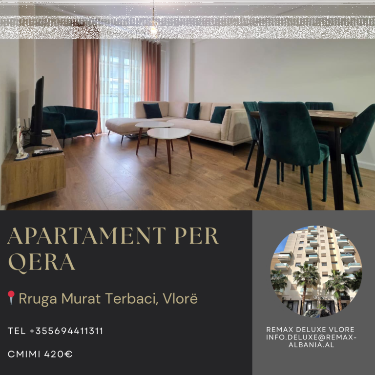 🏡 Apartament Modern me Qira në Lungomare, Vlorë