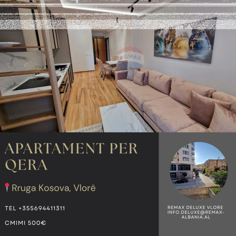🏡 Apartament 2+1 me Qira në Skele, Vlorë