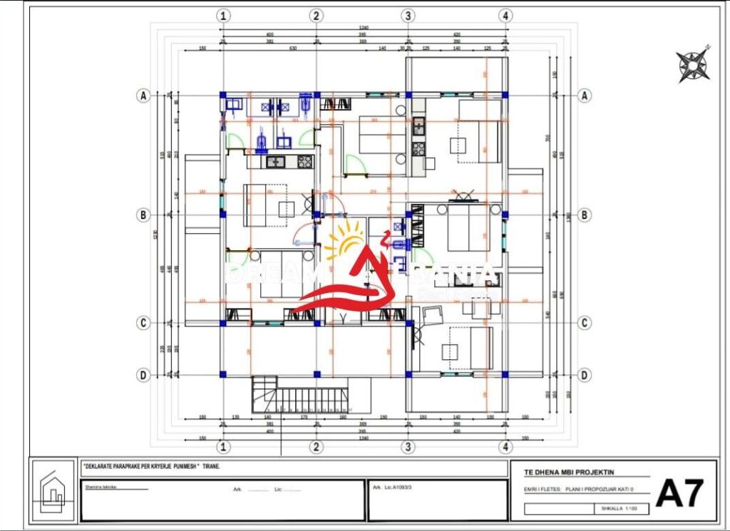 Jepet me qera godine 2 kateshe tek Casa Italia prane Hotel Mercure (ID 4251439)