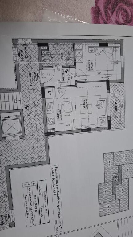 Shitet apartament 1+1 me ballkon