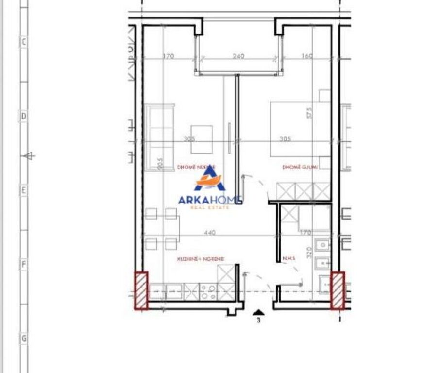 FOR SALE APARTMENT 1+1 "NEAR VILA L , RESIDENCE 2" 86000 EURO