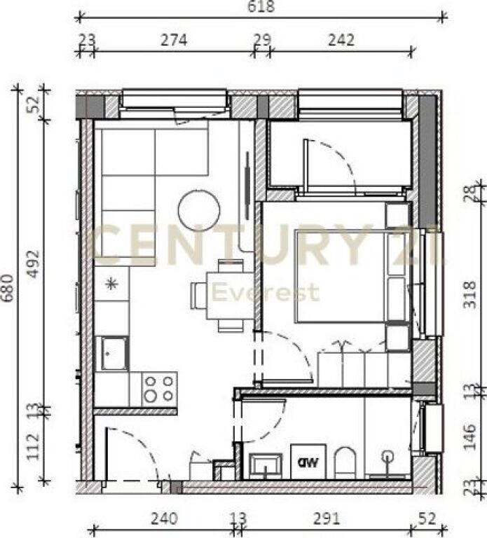 ALI DEMI, SHESIM APARTAMENT 1+1