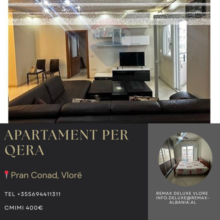 Apartament 2+1+2 me Qira – Bulevardi Ismail Qemali, Vlorë