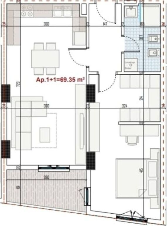 OKAZION KLERINGU – APARTAMENT 2+1+2 NË RINGSIDE RESIDENCE - PASKUQAN!