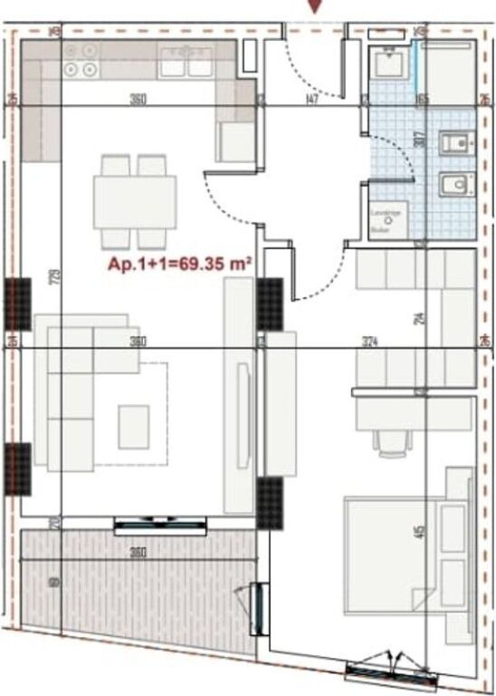 OCCASIONE CLEARING – APPARTAMENTO 1+1 IN RINGSIDE RESIDENCE - PASKUQAN!