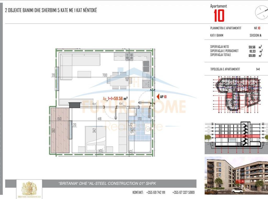 For sale, Apartment 1+1, Paskuqan