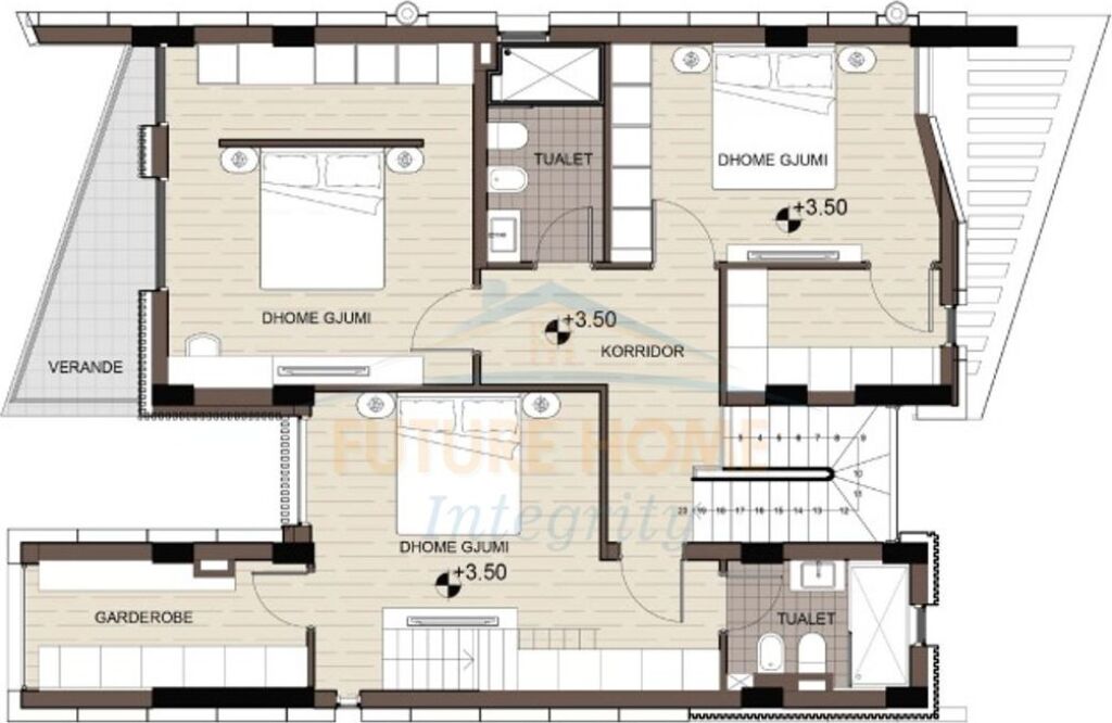 Shitet, Vilë 4-Katëshe, Perla Gardens Residence, Mjull-Bathore, Tiranë.