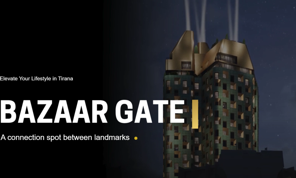 ▫️ SHITET APARTAMENT 1+1 – Bazaar Gate, Qendër Tiranë