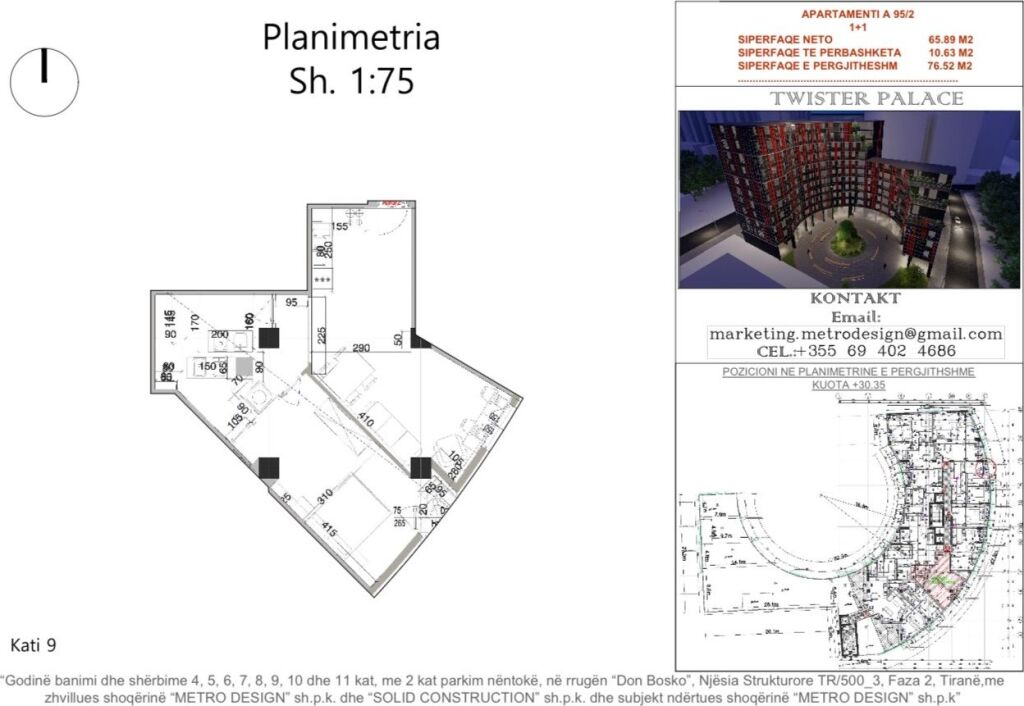 1+1,kompleks i ri ne don bosko,cmimi 130 mije euro