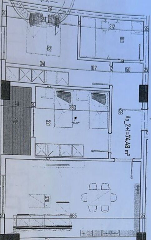 SHITET APARTAMENT 2+1 PASKUQAN 103.000 EURO FH-59032