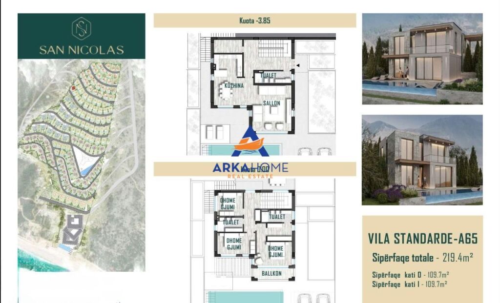 STANDARD INDIVIDUAL VILLA FOR SALE "PALASE, VLORE" 1,200,000 EURO