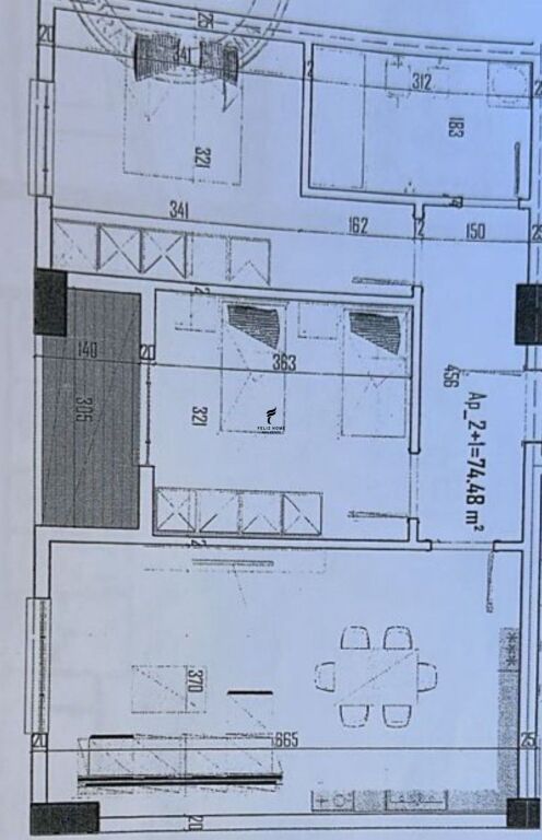SHITET APARTAMENT 2+1 PASKUQAN 103.000 EURO FH-59032
