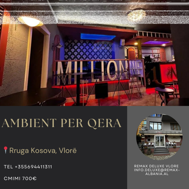 🎶 Ambient Komercial për Qira – Ideal për Muzikë Live në Vlorë