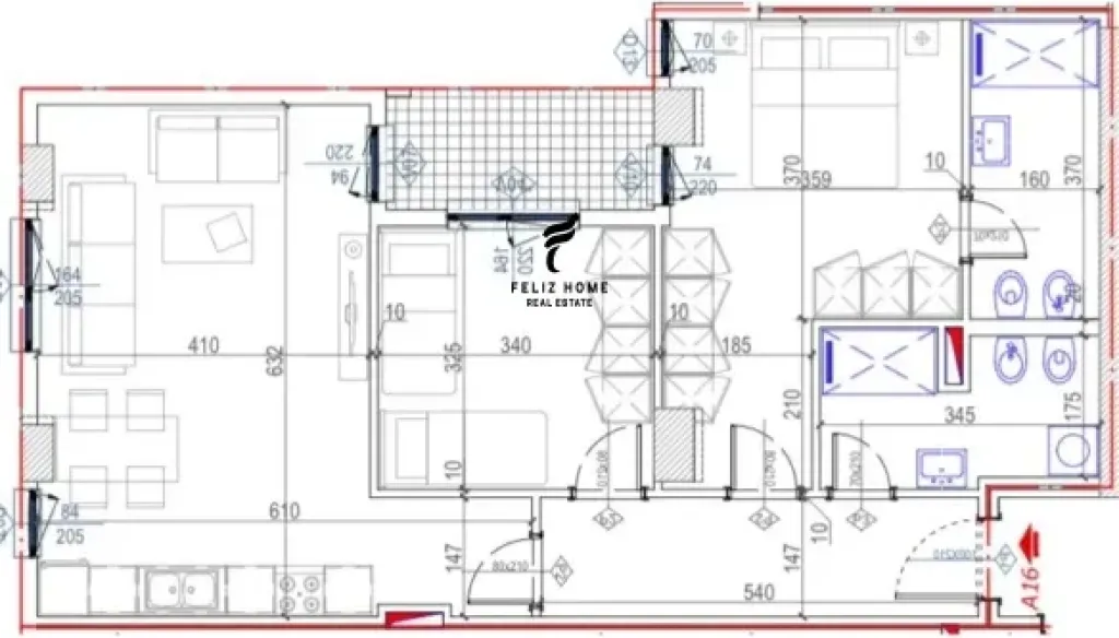 SHITET APARTAMENT 2+1+2 KOMUNA E PARISIT 309.000 EURO FH-59154