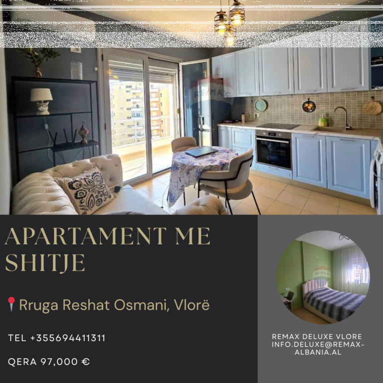Apartament 1+1 për Shitje pranë Lungomare, Vlorë