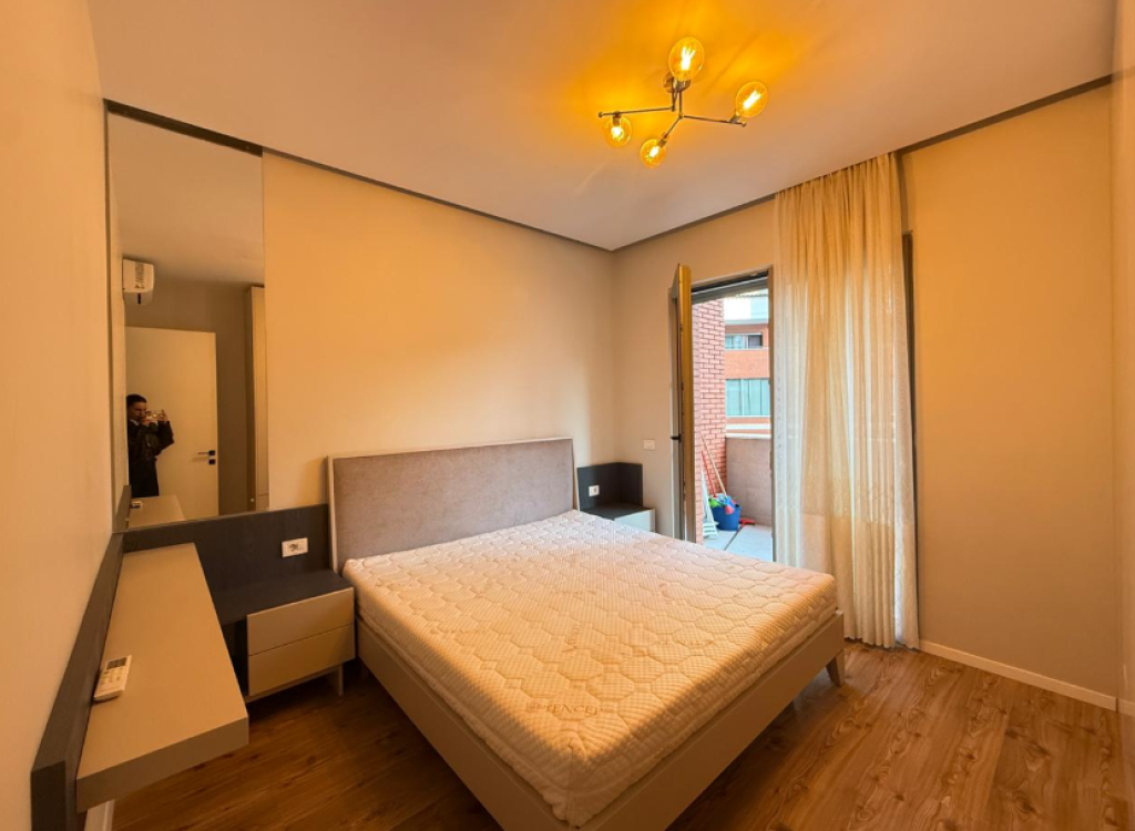 🏡 Apartment 1+1 for Rent – Delijorgji Complex  📐 Apartment layout Living room together with the kitchen area 1 bedroom 1 bathroom Veranda    80,000 Lek  📞 For additional information or property visit: