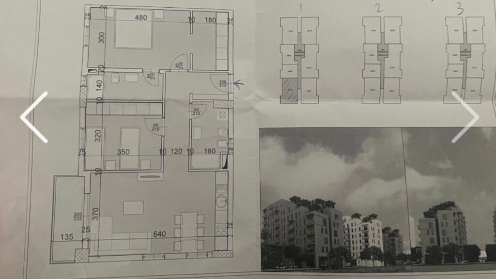 SHITET APARTAMENT 2+1+2 PRANE UET