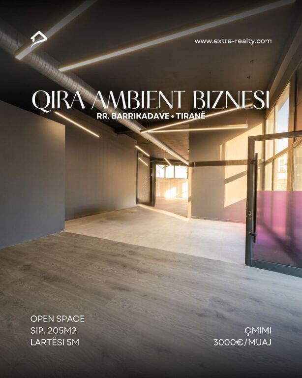 Ambjent me qira tek rruga Barrikadave openspace