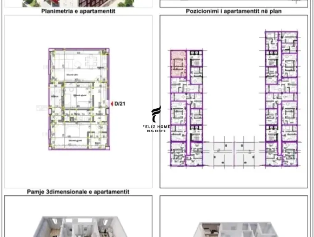 SHITET APARTAMENT 2+1 RRUGA E KAVAJES 273.000 EURO FH-59240