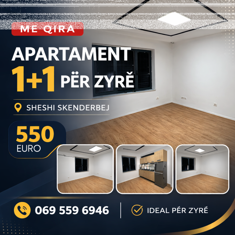 Zyre me qira (Apartament 1+1) prane Sheshit Skenderbej