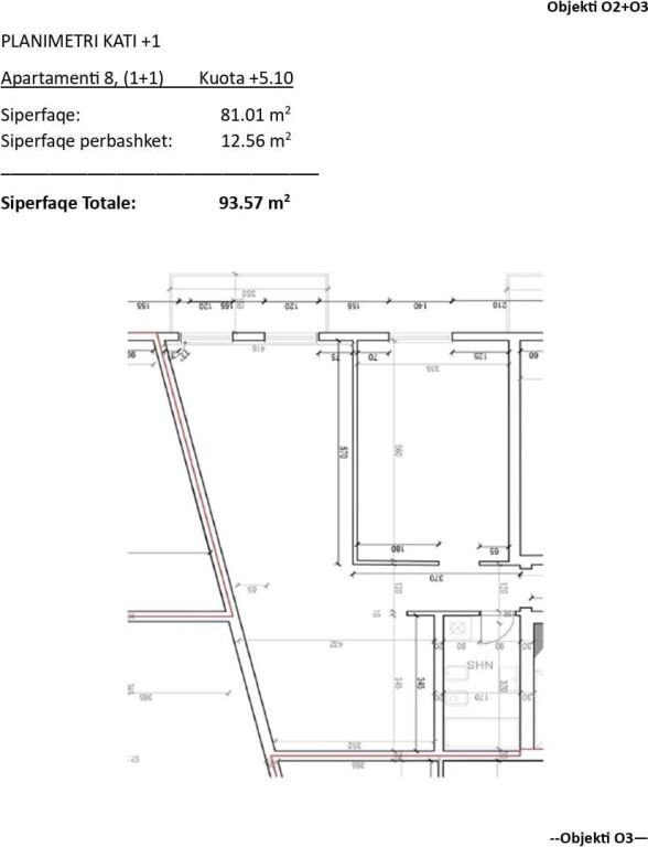 Apartament 1+1 Për Shitje në Sauk i Vjetër, Tiranë - 1,700.00€ | 94 m²
