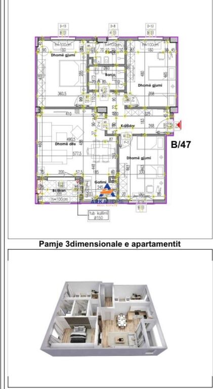 SHITET APARTMENT 3+1+BALLKON "PRANE REPORT TV, ISH PARKU" 305.800 EURO