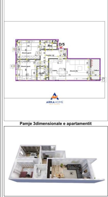 SHITET APARTMENT 2+1+BALLKON "PRANE REPORT TV, ISH PARKU" 247.000 EURO