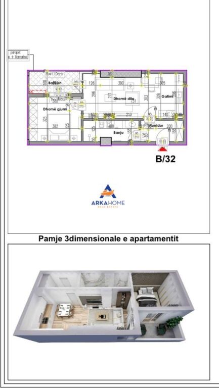 SHITET APARTMENT 1+1+BALLKON "PRANE REPORT TV, ISH PARKU" 153.000 EURO