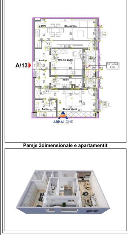 SHITET APARTMENT 2+1+BALLKON "PRANE REPORT TV, ISH PARKU" 241.000 EURO