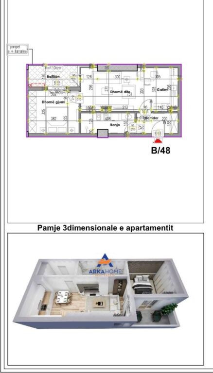 SHITET APARTMENT 1+1+BALLKON "PRANE REPORT TV, ISH PARKU" 160.000 EURO