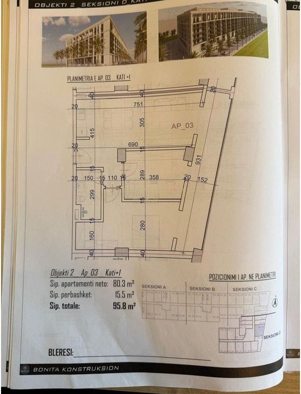 SHESIM APARTAMENT 2+1 TEK KOMPLEKSI VIENA MUNDESI PAGESE ME KESTE!