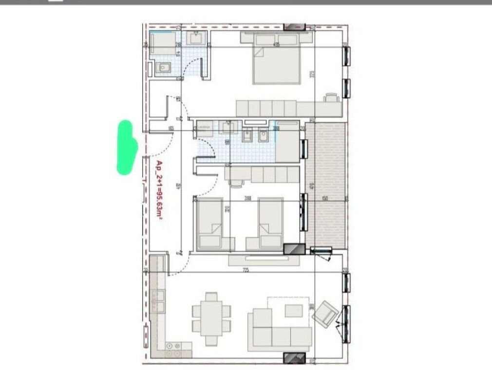 Shitet Apartament 2+1 ne paskuqan residenca Ring Side‼️