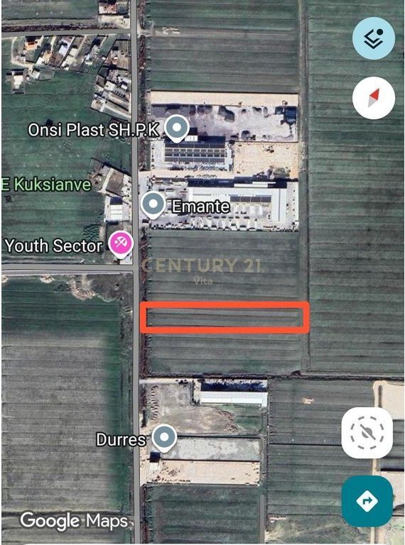 Shitet Tokë në Rrugën Kryesore Vath Truja, Durrës!