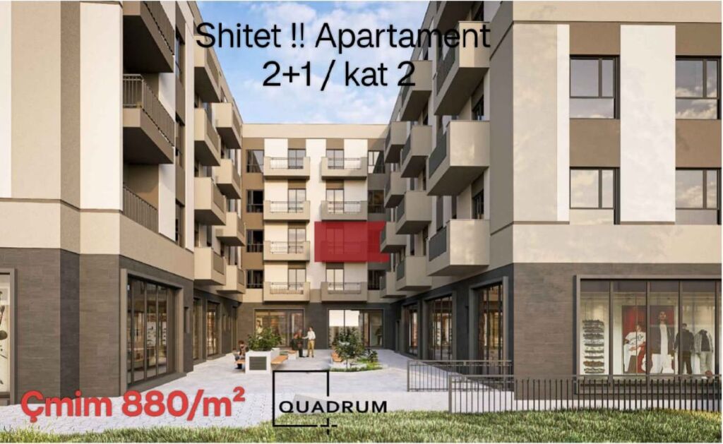 Shiten Apartamente 2+1 ne faze sovaje