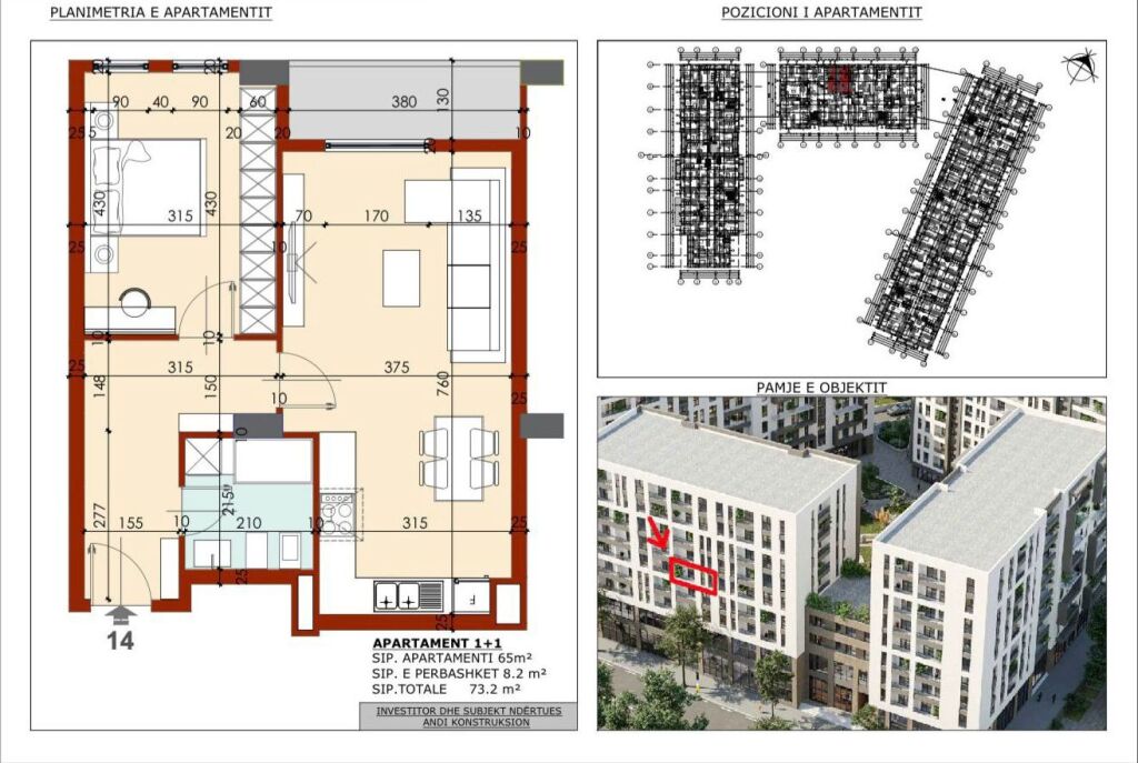 VENDESI APPARTAMENTO 1+1 – VIA DIBRËS