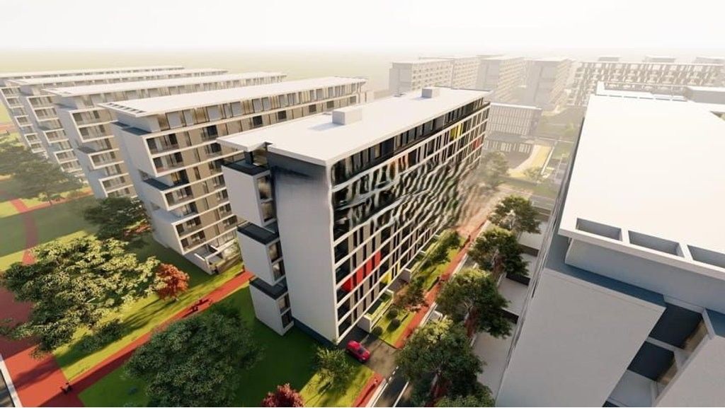 Apartament 1+1+ Post Parkimi për shitje në Univers City 94,000 €