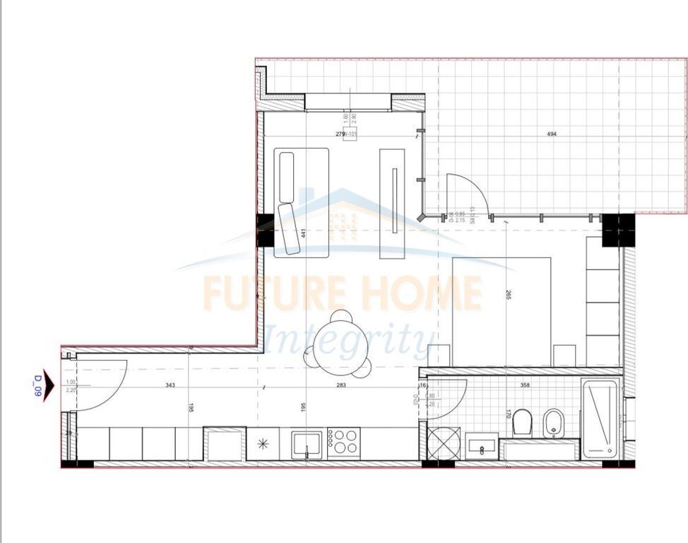 In vendita, Appartamento 1+1, Anello Nuovo, Tirana.
