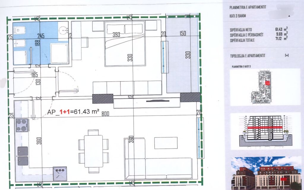 SHITEN 4 APARTAMENTE KLERINGU NË QENDER KAMEZ