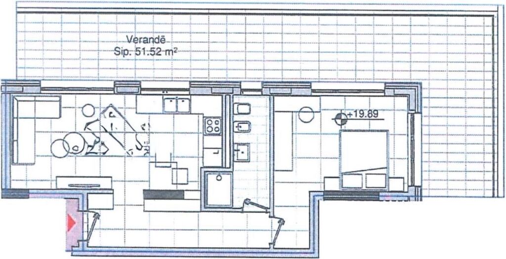 ‼️2250€/m2‼️ 📍Bulevardi i Ri ✨Shitet Apartament 1+1 me Verandë
