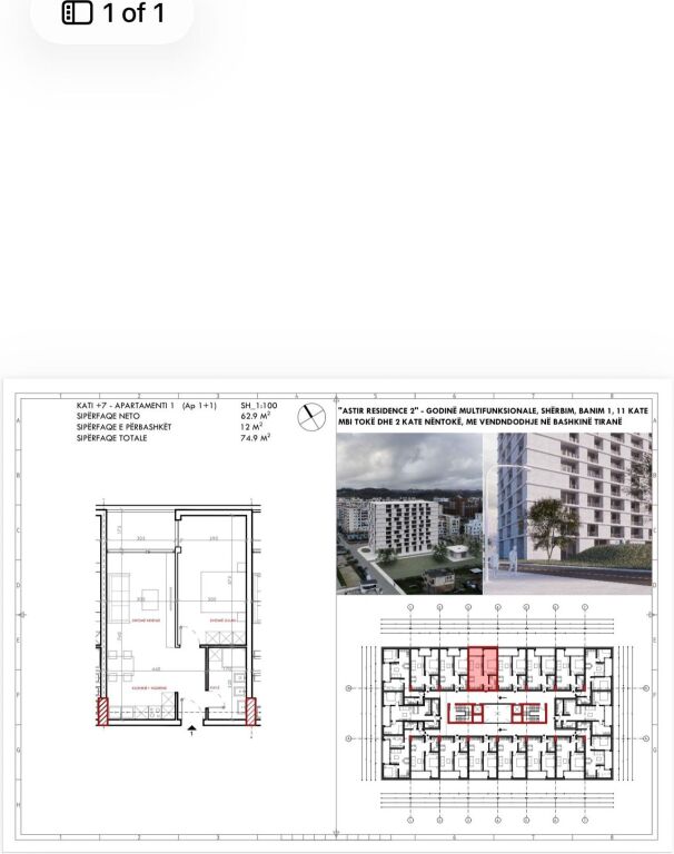 For sale 1+1, River Rezidence, Astir