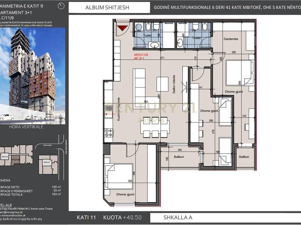 VENDESI APPARTAMENTO 3+1+2 NELLA RESIDENZA HORA VERTIKALE