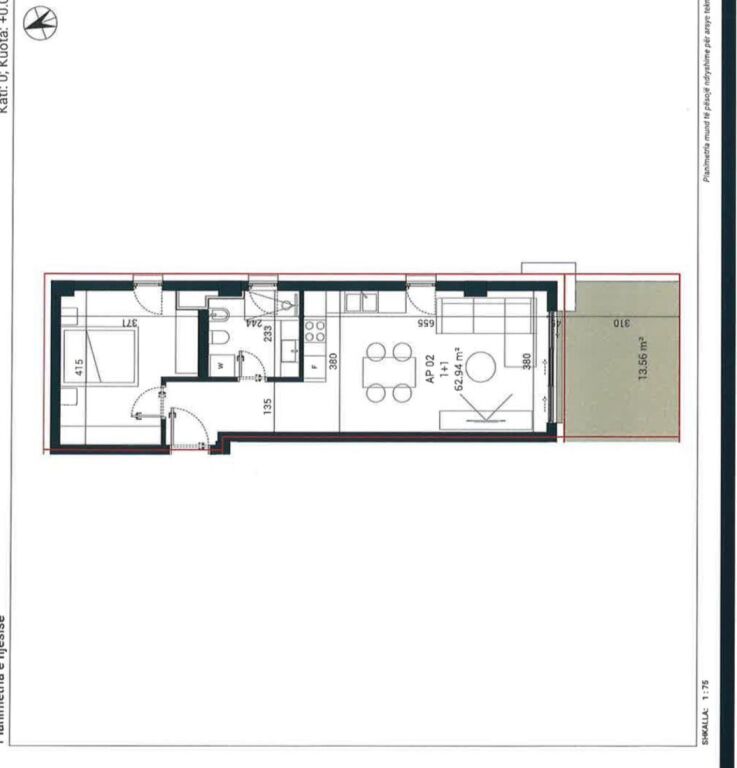 Apartament ne shitje 1+1