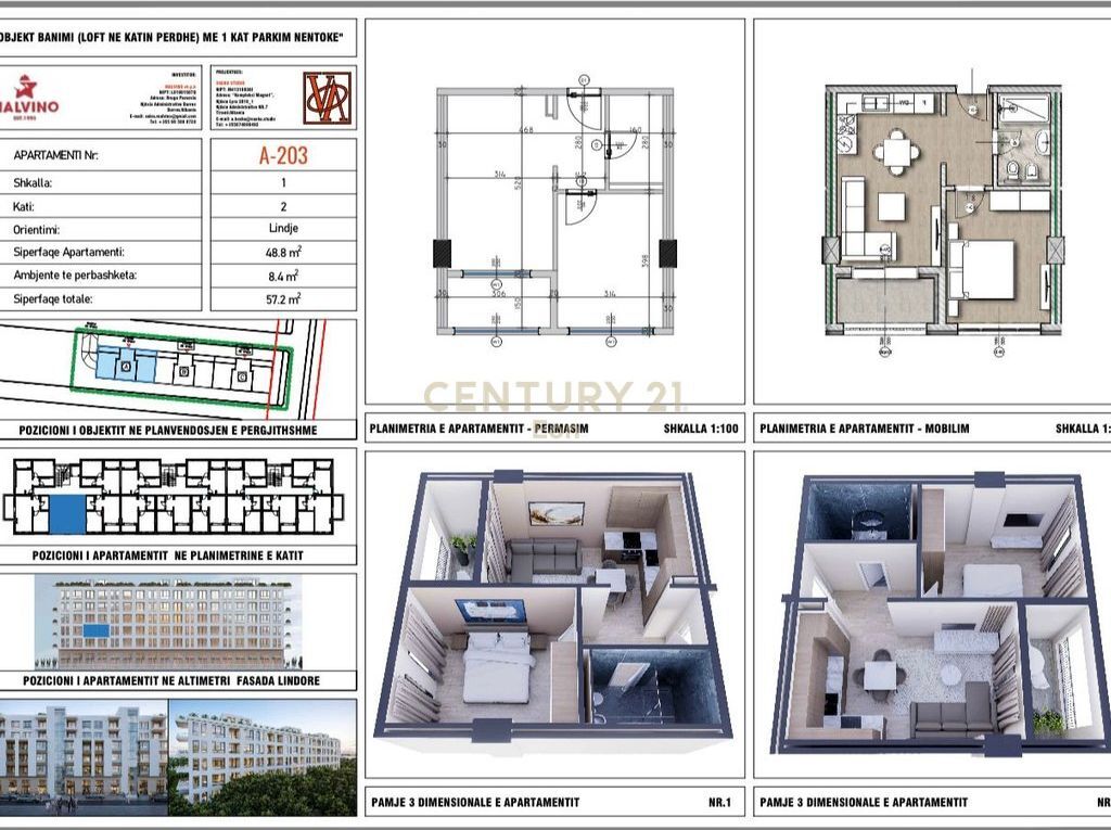 APARTAMENT 1+1 PER SHITJE " LA MER RESIDENCE "GOLEM !