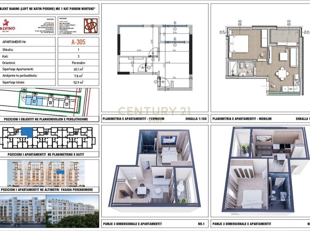 APPARTAMENTO 1+1 IN VENDITA " LA MER RESIDENCE "GOLEM !