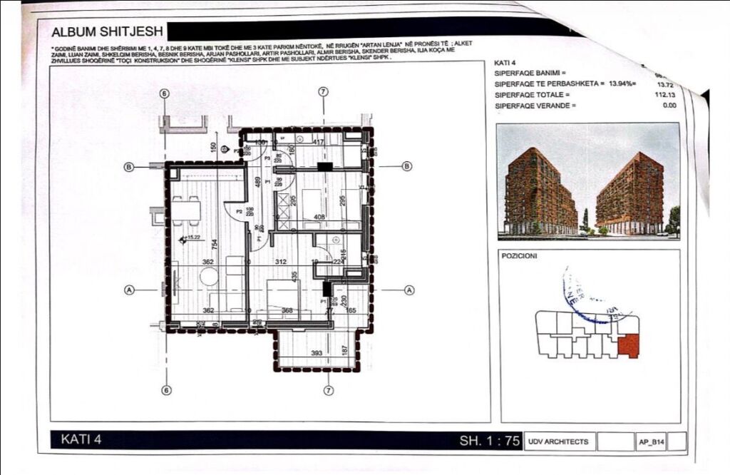 Vendesi appartamento 2+1+2 Klensi Fusha e Aviacionit