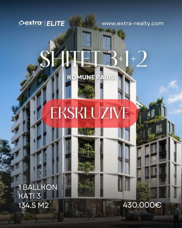 Apartment 3+1+2 for sale, Komuna e Parisit, Tirana