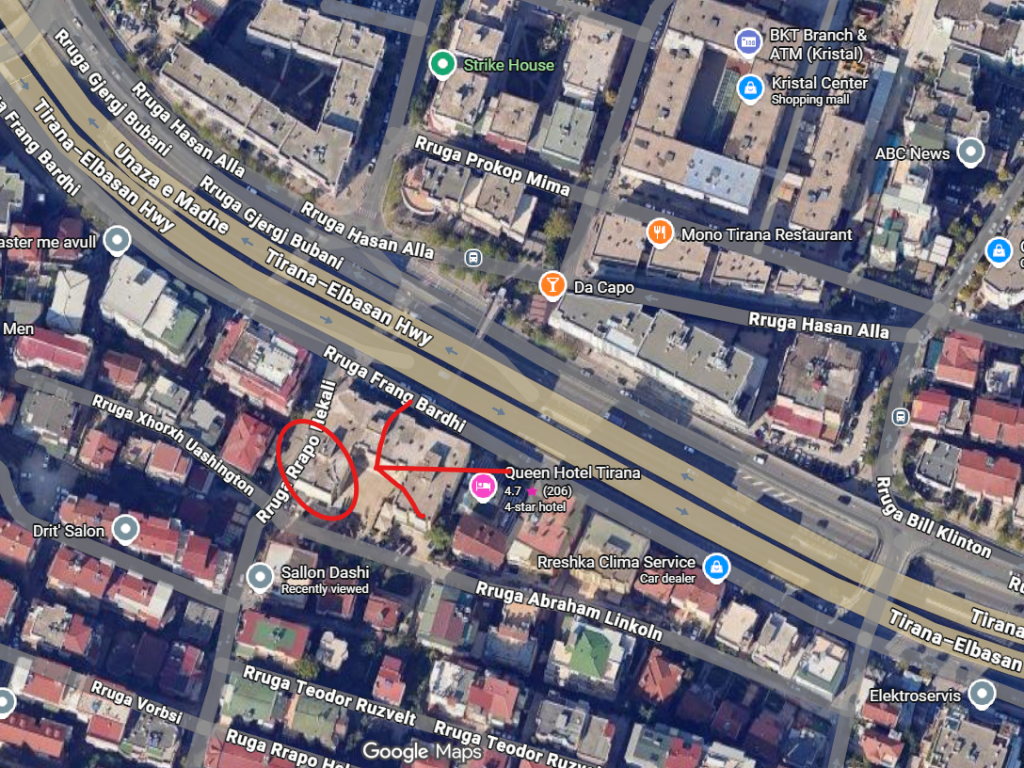 Perballe qendres Kristal pallati Big Marketit, e rikonstruktuar, 2+1+ lavanderi + ballkon