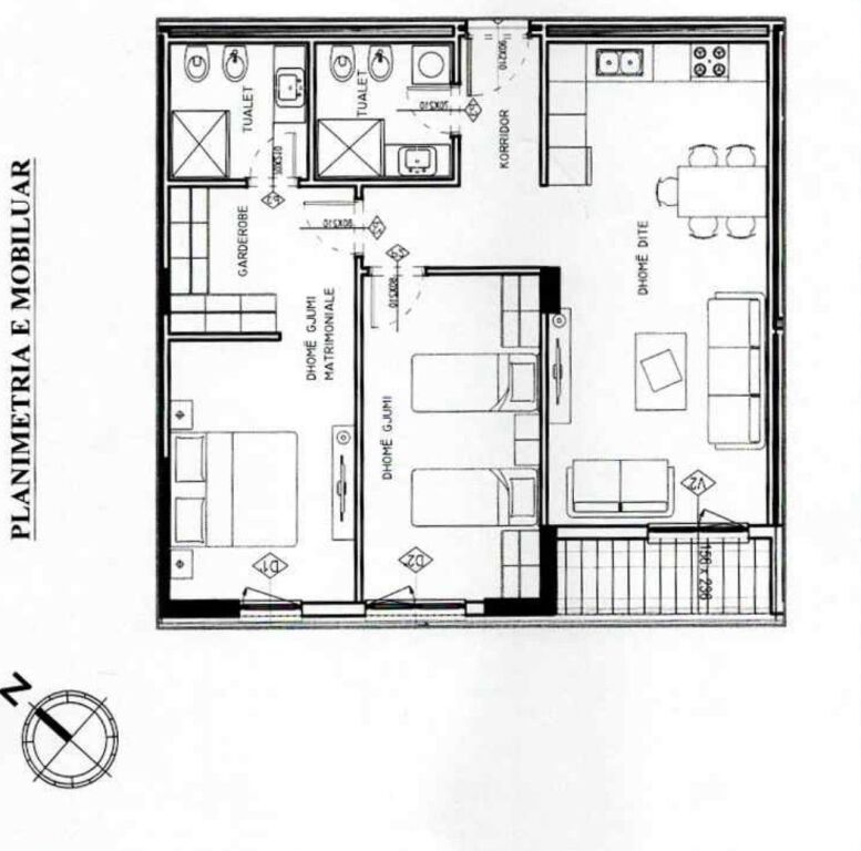 Apartament 2+1+post parkimi per shitje tek 5 Maji !