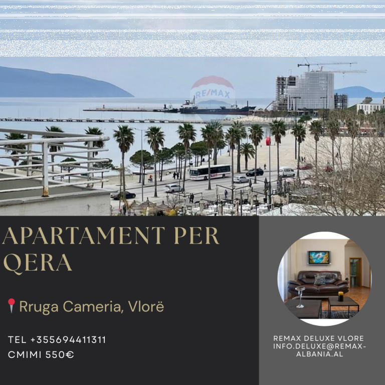 Apartment 2+1 for Rent – Lungomare, Vlorë