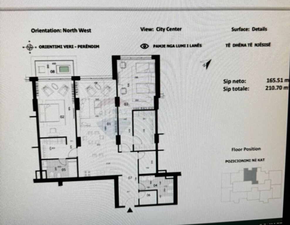 Apartament 2+1+2 për shitje – Downtown One